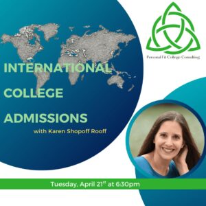 International College Admissions: 4/21/26 @ 6:30pm