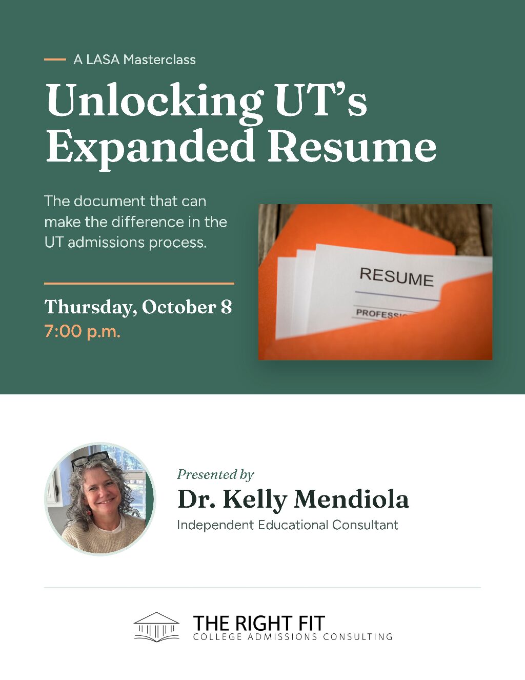Unlocking UT’s Expanded Resume: 10/8/26